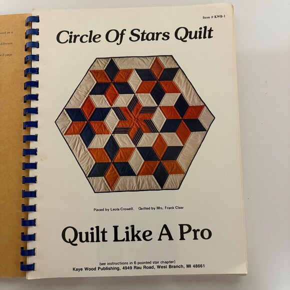 Quilt Like A Pro Patchwork Quilting Course Kaye Wood 1988 Revised Edition VTG - Picture 3 of 7